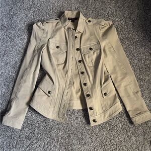 Betsey Johnson Military Jacket Tan/Cream